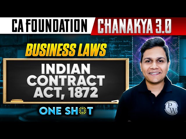 CA Foundation Business Laws: Indian Contract Act, 1872 | Chanakya 3.0 | One Shot | CA Nikesh Agrawal