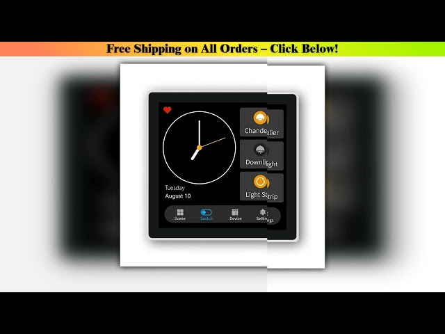 4 Inch Touch Screen Multi-functional Smart Wall Switch T3E Switch Scene Panel Intelligent Home