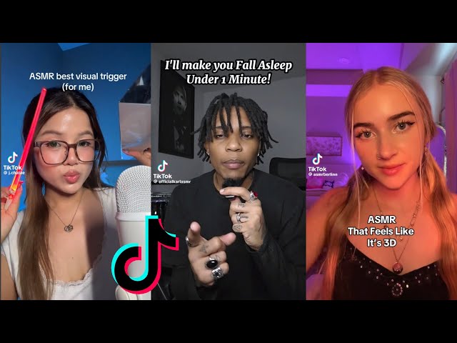 💤🔊 VISUAL ASMR TikTok Compilation | Trigger Sounds, Mouth Sounds, Whispers, Relaxing visuals