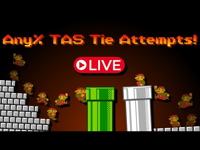 TAS TIE / 4:54.265 SMB1 Any% WR Attempts!