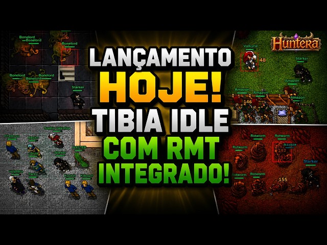 LAUNCHING TODAY!! NEW Idle Tibia with Integrated RMT! THE BEST I'VE EVER SEEN! Huntera - Idle MMO