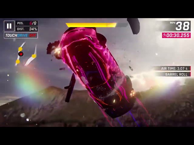 Asphalt 9 - Epic Fail: Shockwave Barrel Roll wreck in midair | Corvette GS in U.S. Midwest