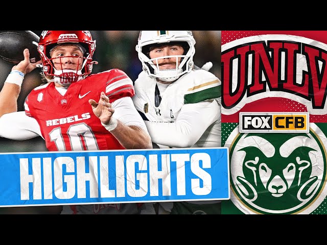 UNLV Rebels vs. Colorado State Rams Highlights | FOX College Football
