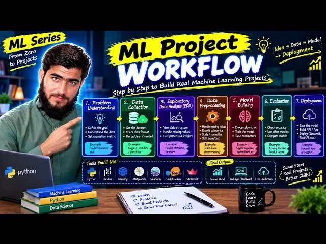 #11 Machine Learning Project Workflow | Step-by-Step ML Project Process