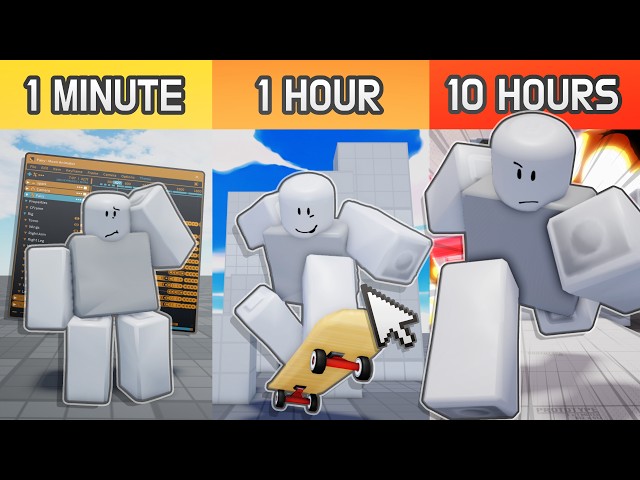 Animating an Action Scene in 1 Minute vs 10 Hours in ROBLOX!