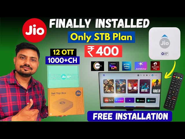 Jio AirFiber New STB Plan: Monthly Recharge Only 400 - STB Installation Video #jio #stb #new #offer