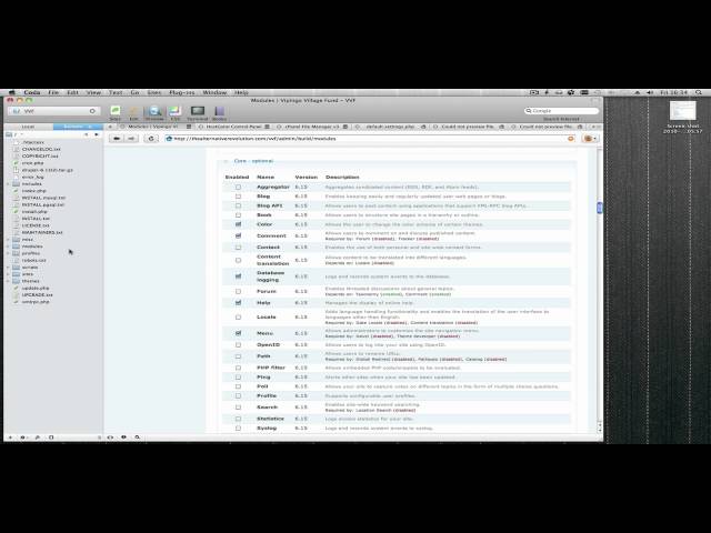 Modules Directory and CCK enable