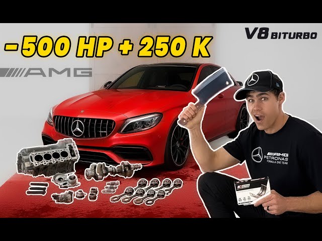 From Butchered To Breathing fire! C63S AMG Full Engine build