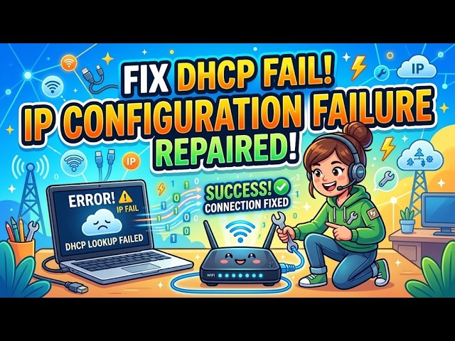 How To Fix DHCP Lookup Failed IP Configuration Failure
