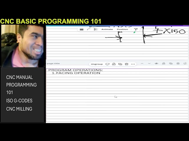 EPISODE 1: PART 3 FACING PROGRAM-CNC Milling Manual Programming 101-ISO G CODES