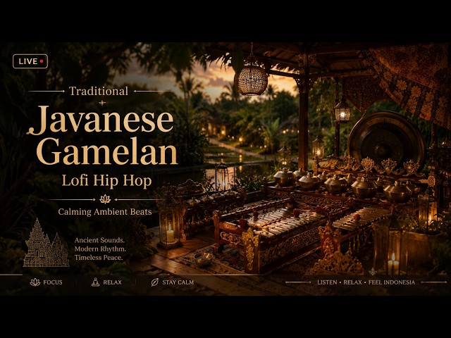 Traditional Javanese Gamelan 🌿 Calming Ambient Beats for Study, Relaxation & Peaceful Focus