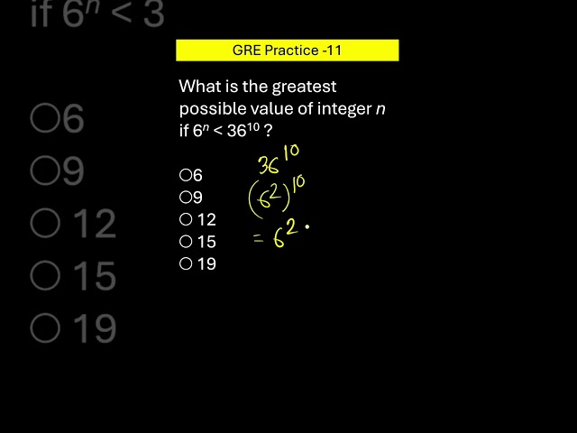 Can you solve this problem? #gre #satmathprep #sat #maths #education #exam #shorts #school