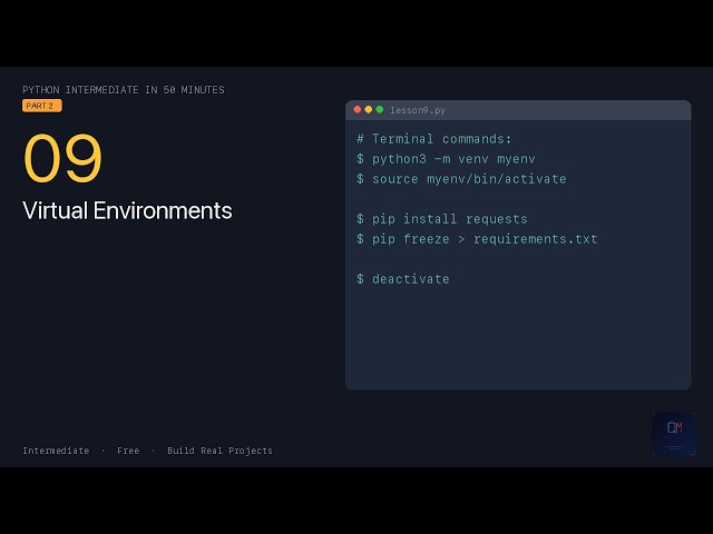 Python Intermediate — Virtual Environments & pip (Lesson 9)