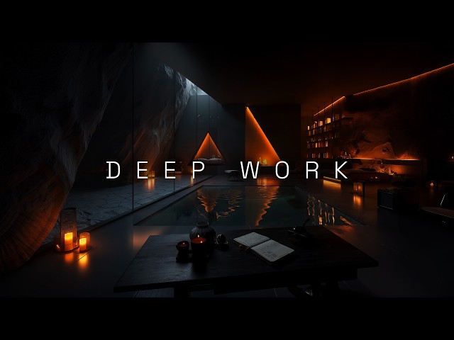 Deep Work Music | Chill Ambient Focus for Productivity & Coding Sessions in a Dark Cave Studio