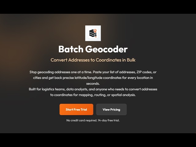 Bulk Geocoding Tool | Convert Addresses to Latitude & Longitude (Google Maps API)