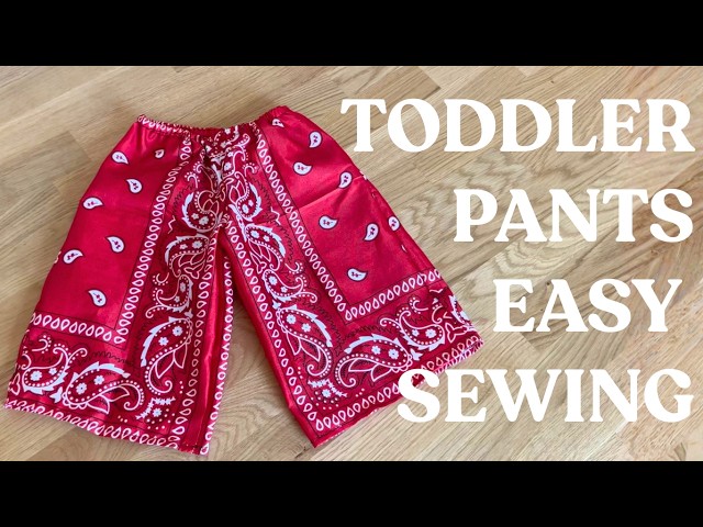 Quick & Easy Sewing Project For Beginners: DIY Toddler Pants Tutorial (FREE Sewing Pattern!)