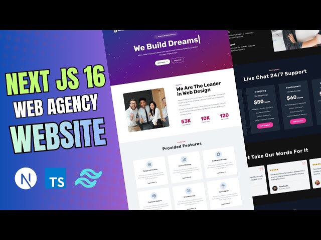 Build & Deploy a Modern Web Agency Website with Next.js 16, TypeScript & Tailwind CSS