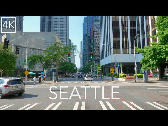 Driving Tour of Seattle Washington 4K - Jet City Drive