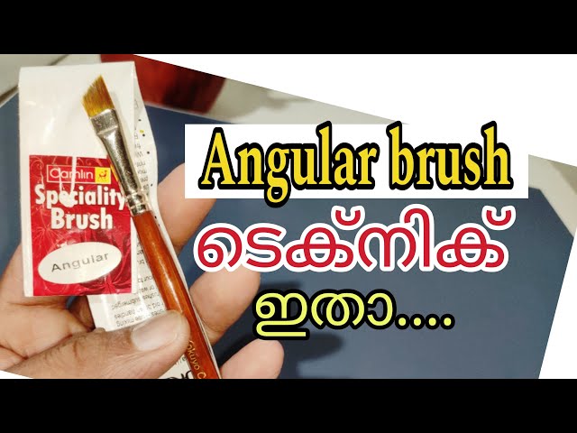 Drawing class Malayalam || Angular brush Technique  Malayalam Drawing tutorial / Easy Drawing