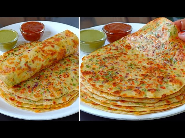 Healthy Egg Paratha with Liquid Dough - Secret Method | Egg Roll Recipe