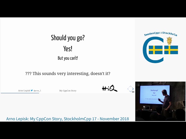 Arno Lepisk: My CppCon Story