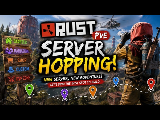 🗺️ SERVER HOPPING in Rust PvE! What Will We Find?! 👀