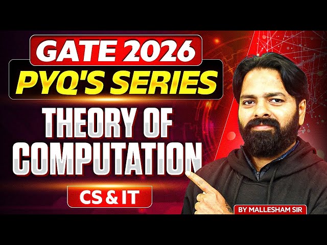 GATE 2026 | Theory Of Computation | PYQ's Series | CS & IT | GATE PYQ