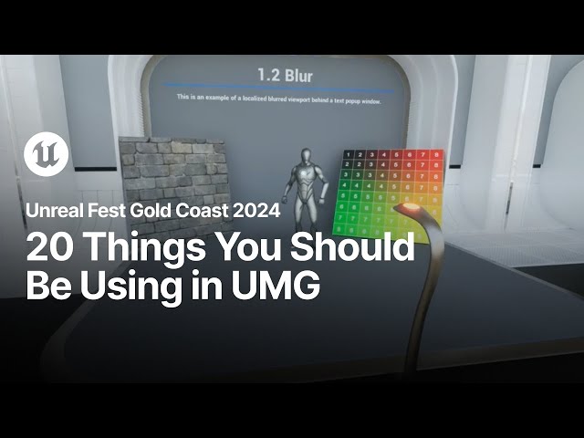 20 Things You Should Be Using in Unreal Motion Graphics (UMG) | Unreal Fest Gold Coast 2024