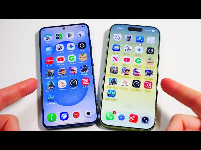 One UI 8.5 vs iOS 26 Animations Test