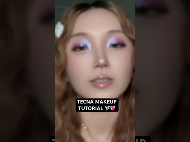Tecna makeup tutorial 💜💕 #winxclub #eyemakeup #grwm #smallbusiness #fairy #eyeshadow #makeup