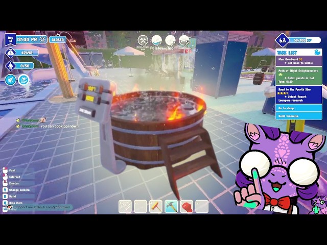 Yipper Ducky has a hot bath made for dragons holy hecc!