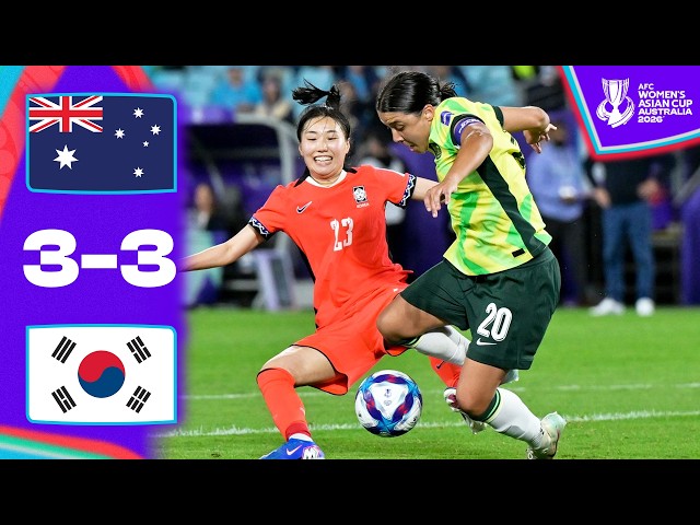 THRILLING showdown decides Group A! | Australia - Korea Republic | Highlights AFC Women's Asian Cup™