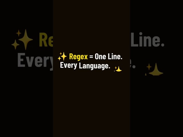 Regex : One Expression, Many Powers! 💥
