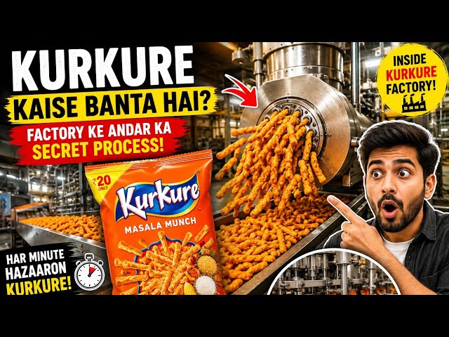 Kurkure Kaise Banta Hai? 😱 Factory Ke Andar Ka Secret Process | Millions of Packets Every Day!
