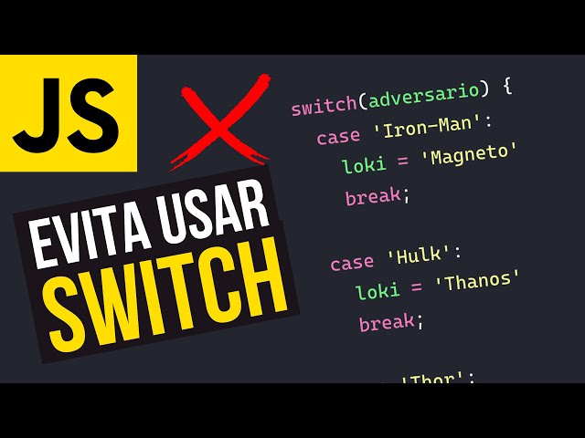 ❌ AVOID using SWITCH in your JAVASCRIPT - (Good Practices ✅)