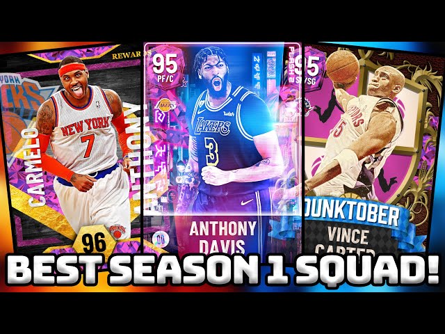 BEST SEASON 1 MYTEAM SQUAD! FULL PINK DIAMOND SQUAD! NBA 2K22 MyTeam Squad Review #1