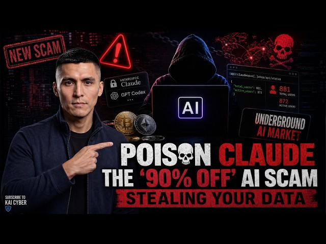 Poison Claude: The "90% Off" AI Scam Stealing Your Data | Cybersecurity Alert 2026 #aiscam
