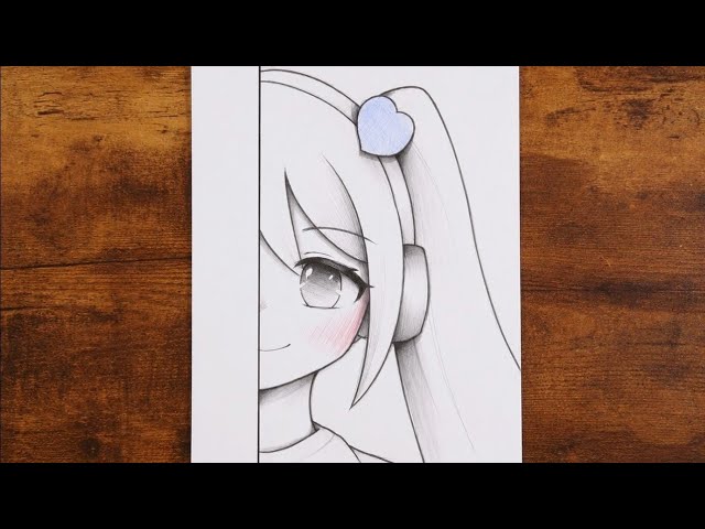 How to Draw a Cute Anime Girl with Headphones | FULL PROCESS 