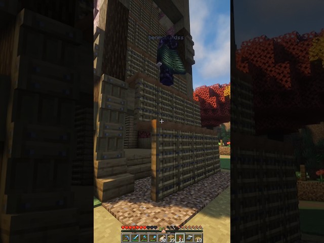 Custom Ladder for the SIEGE TOWER #minecraft #custom #ladder #build #design #medieval #seige #build