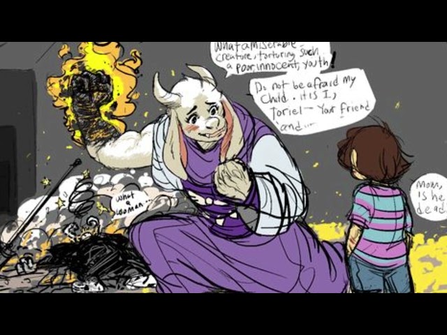 Toriel Saves Frisk From Asgore! (Undertale Comic Dub)