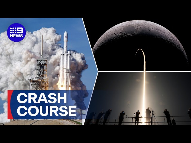 SpaceX rocket to crash into the moon | 9 News Australia