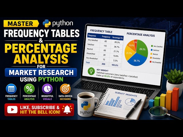 Master Frequency Tables & Percentage Analysis for Market Research Using Python
