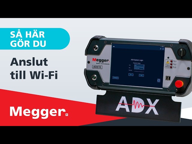 ADX – How to Videos: "Anslut till Wi-Fi” (SV)