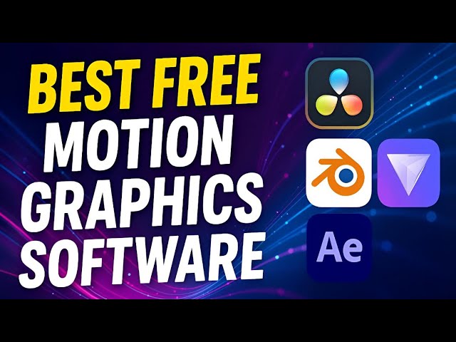 7 Best Free Software for Motion Graphics 2026