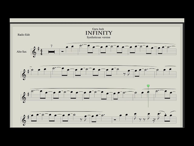 Guru Josh Project - Infinity (Sheet music and Backing track)