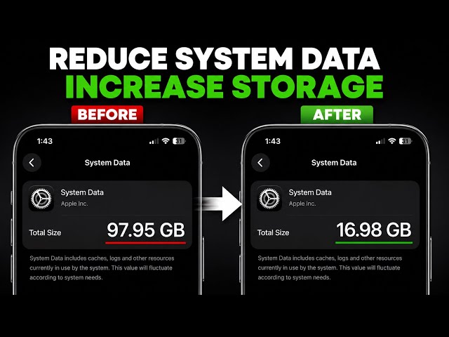 Running Low on iPhone Storage? Reduce System Data!
