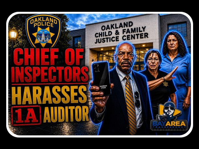 OAKLAND CHIEF INSPECTOR SO MAD I WON'T BOW TO HIS TYRANNY HE'S SHAKING!! OAKLAND, CA FIRST AMENDMENT