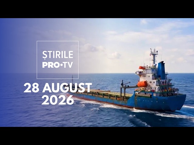 PRO TV News - August 28, 2026 | Sunken ship, crew rescued