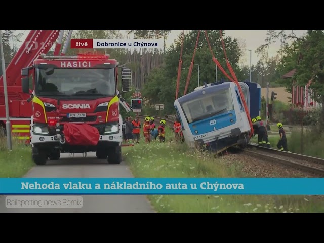 Nehoda na přejezdu u Chýnova 🚨