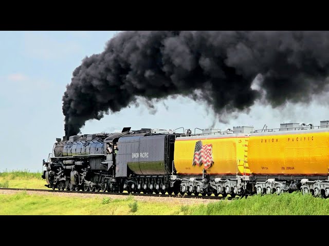 World's Largest Steam Engine!! Big Boy 4014 Highball Through Kansas (Coast to Coast Tour)